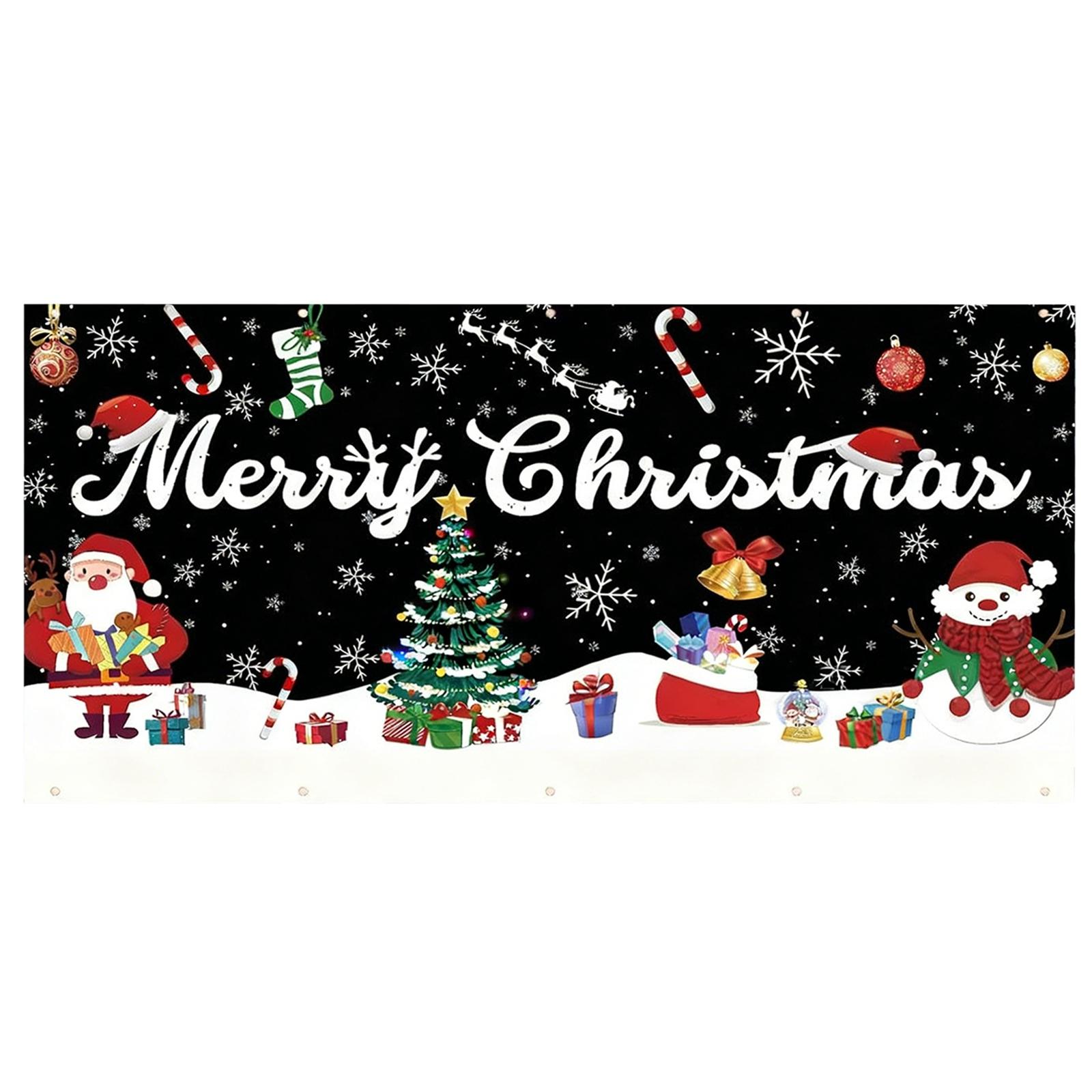 

Різдвяний УФ Флуоресцентний Дверний Банер/чохол Фон/Прикраса для святкової вечірки/Різдвяна Декоративна Підвісна Тканина One Size