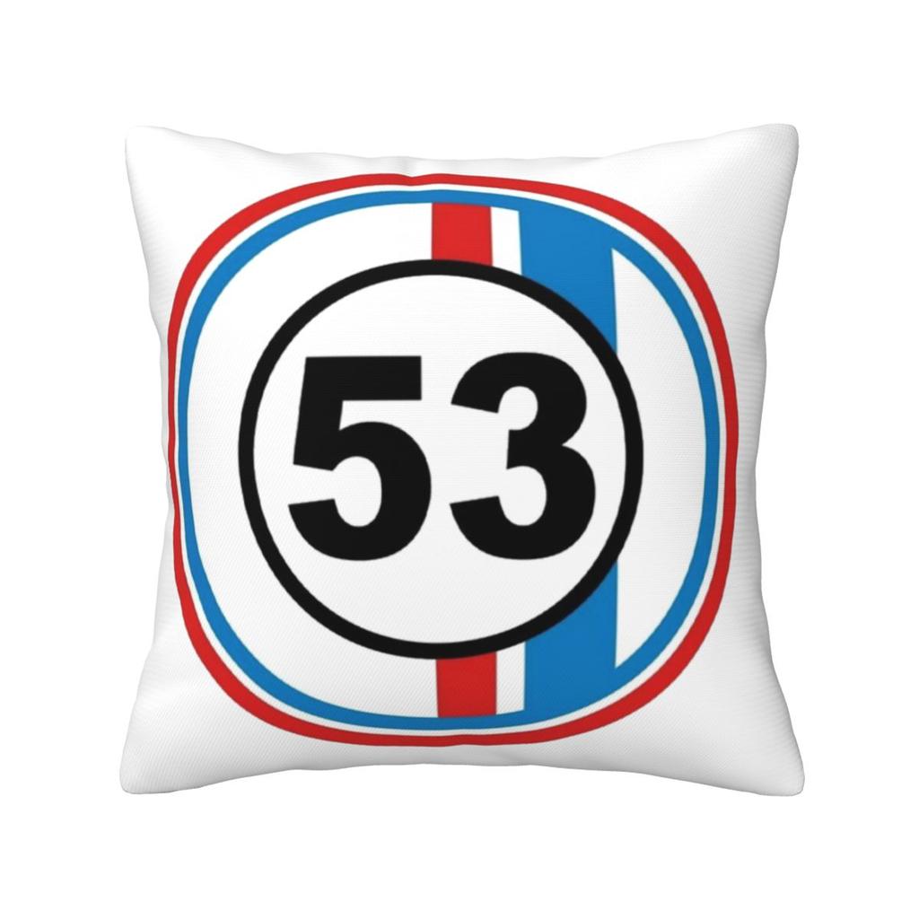 Herbie Cnumber 53 The Love Bug No Square Pillowcase Cushion Cover Pillow Case Throw Pillow Cover for Home Sofa Living Room