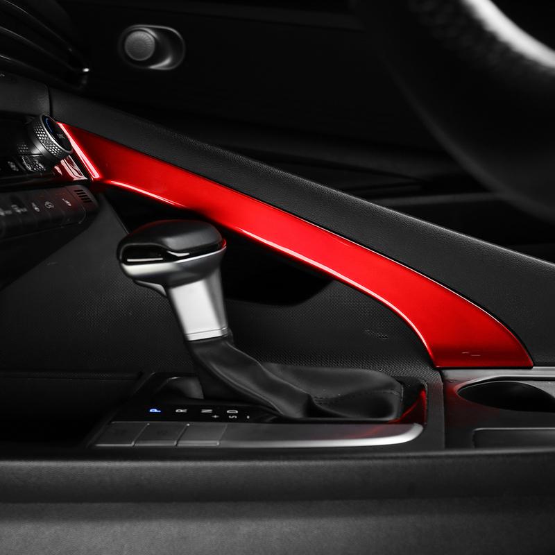 For Hyundai Elantra -2025/ For Hyundai Elantra N -2025 Interior Mouldings Central Console Handbrake Trim Stripe Cover