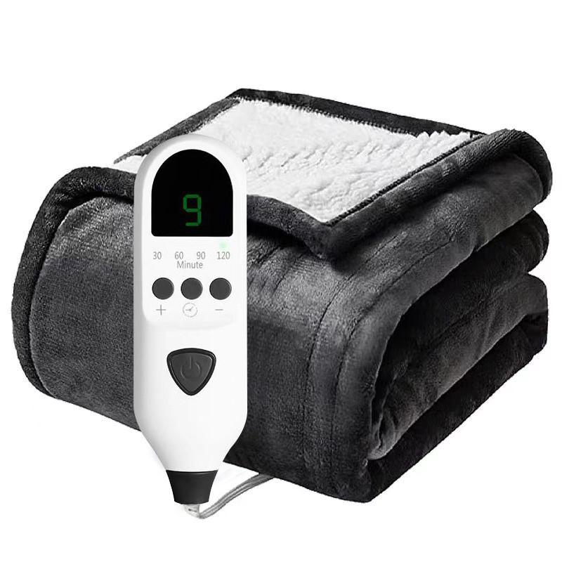 Coperta Elettrica Intelligente a Controllo della Temperatura Coperta Riscaldante in Flanella Tappetino Riscaldante Elettrico Domestico Staccabile