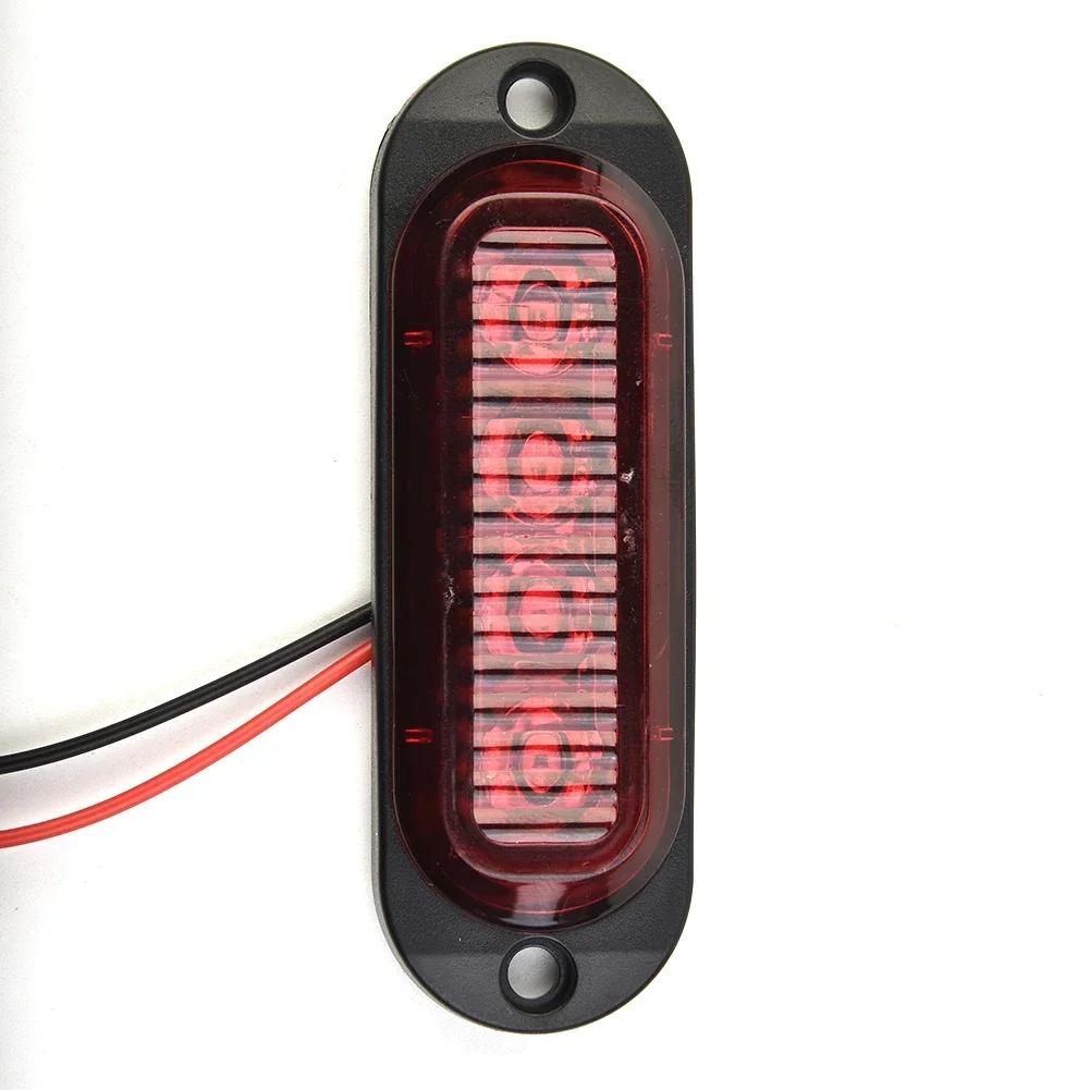 2x LED Side Marker Lights Red Clearance Trailers Truck RV LED Light Lamp Auto Safety Warning Width Indicator Lamp 12/24V