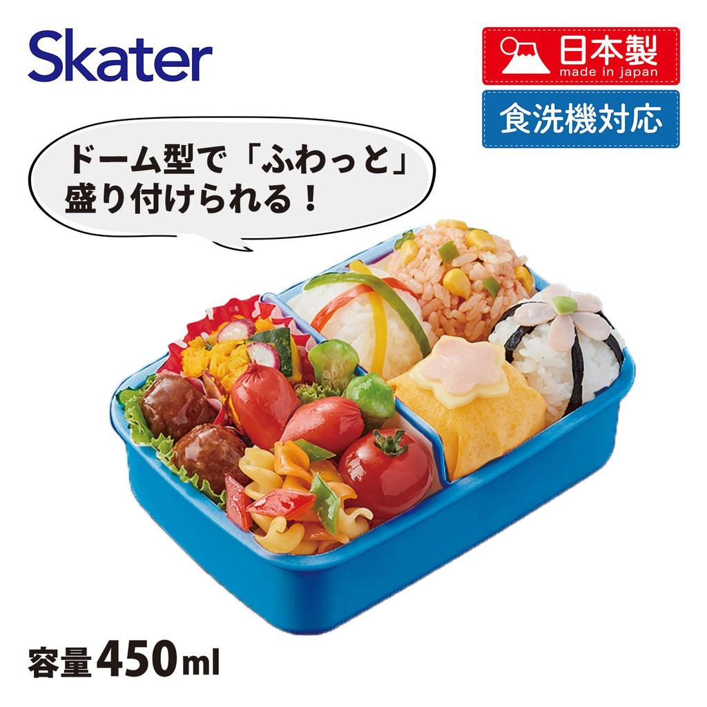 Skater Lunch with a Soft Single Made in Featuring Puppet Sunsun for Boys and Children's Box, 450ml, Dome-Shaped Lid, Tier, Japan, Design, Girls,