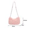 Elegant Rose Flower Shoulder Bag Women's Bridal Underarm Handbag Wedding Clutch Purse Evening Party Bag