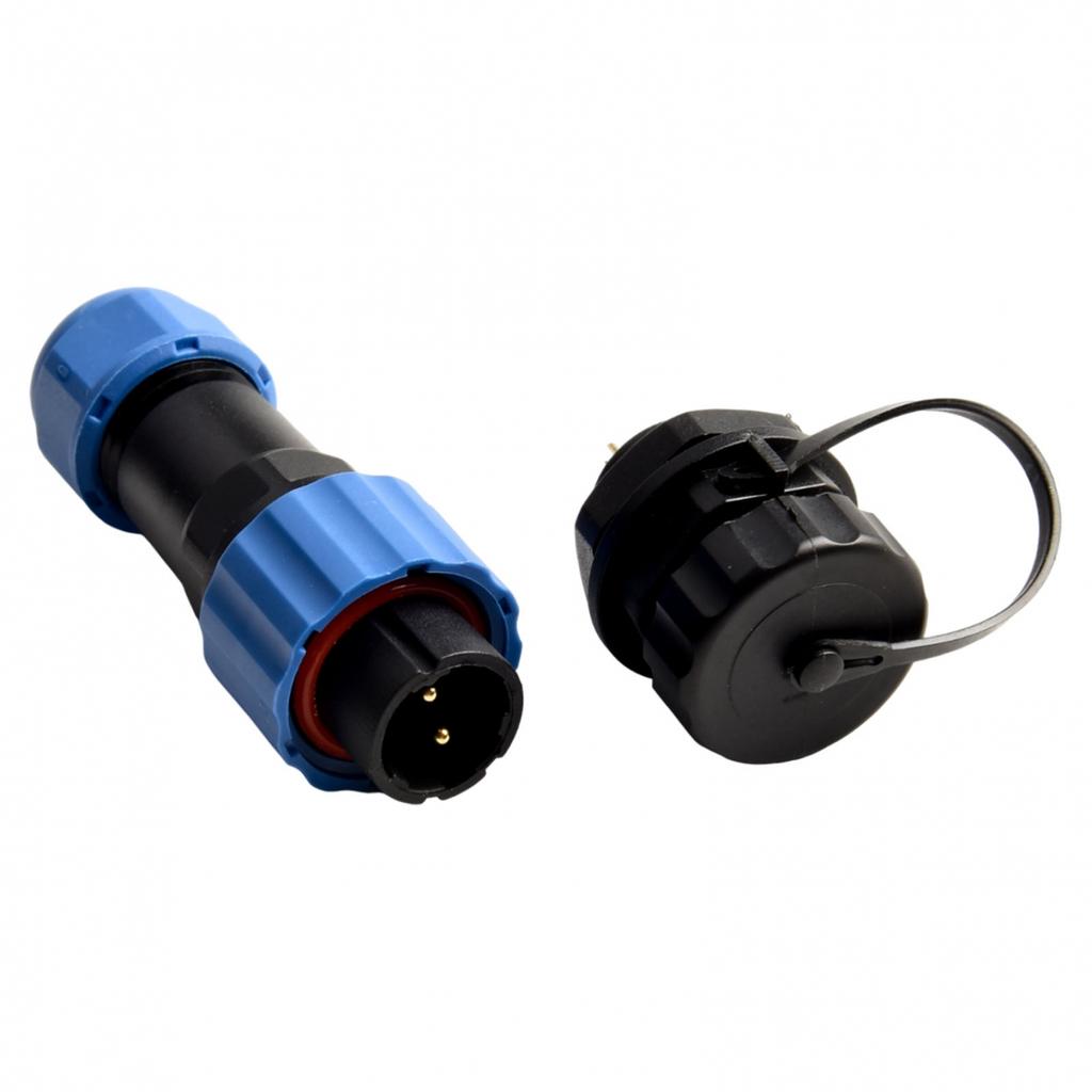 Waterproof and reliable SP16 circular connector with multiple pin options
