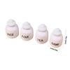 4 Part Tiny Oaken Seasoning Jar Set For Toy Furniture Realistic Kitchen Deck Hand Smoothed Safe Edges Imaginative Acting