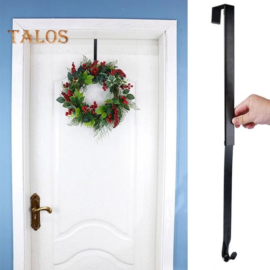 1/2 Stück verstellbarer Weihnachtskranz-Aufhänger, rostfrei, korrosionsbeständig, keine Bohrinstallation, ausziehbarer Türaufhänger, Aufbewahrungshaken