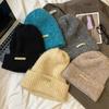 Korean Style Beanies Hat Thickened Pullover Hat Letter Chic Knitted Hat  Apparel Accessories