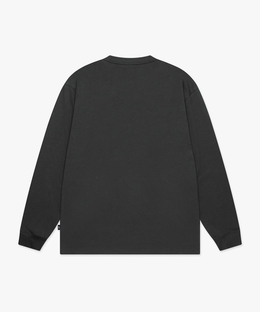 LMC Halftone Long Slv Tee Charcoal