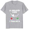 Der Ruhestand ruft, und ich werde ein lustiges Text-T-Shirt als Ruhestandgeschenk geben.. (Damen-T-Shirt, Freizeit-T-Shirt)Y2K Top
