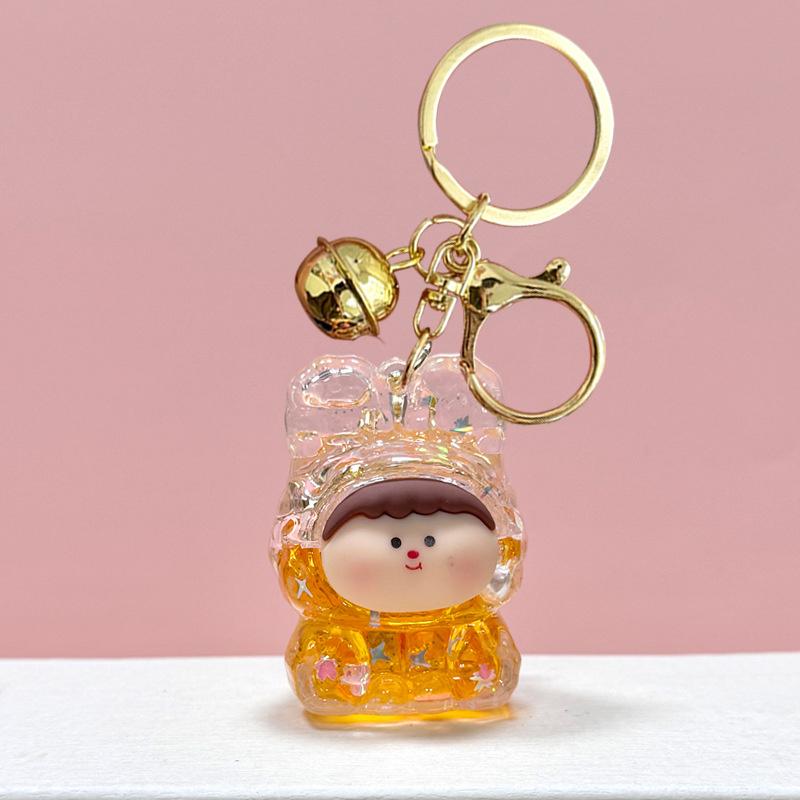 Акрил в масло зыбучие пески мигающий брелок Лилит сумка кулон настольный орнамент брелок — фото 15