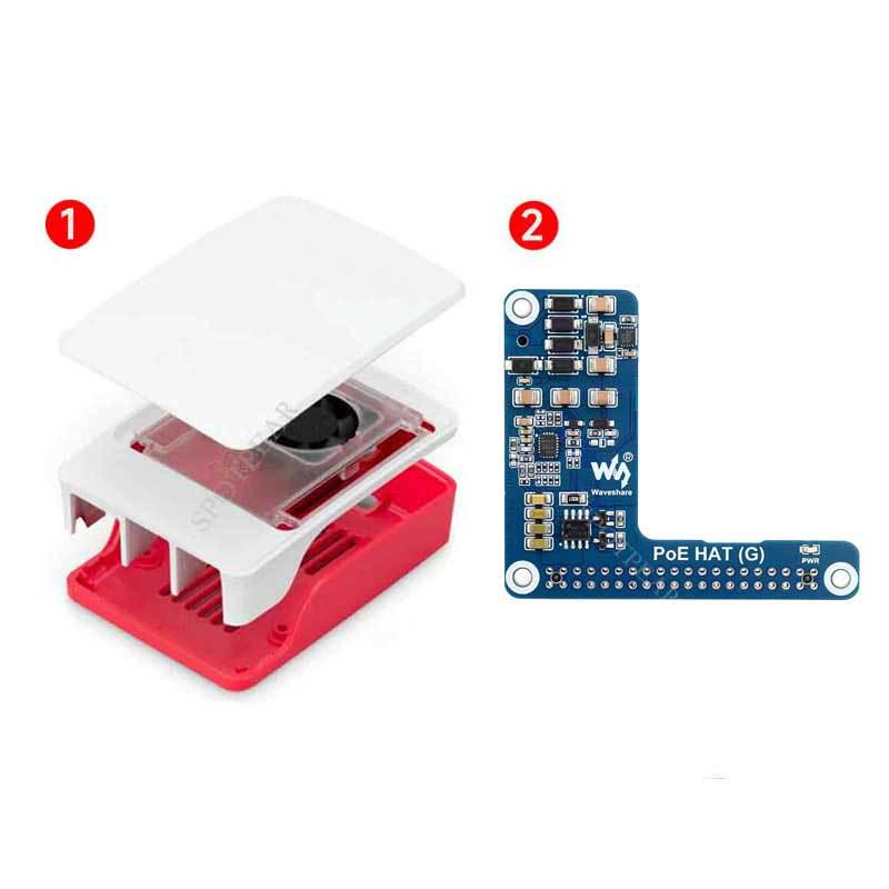 Raspberry Pi 5 PoE HAT (G) Mini Ethernet RJ45 Power Module 5V 5A Expansion Board