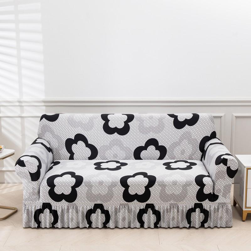 Stretch Floral Couch Cover Sofa Covers Washable Furniture Protector For Dogs Corner Sofa Skirt 1/2/3/4 Seater Sofa Slipcovers