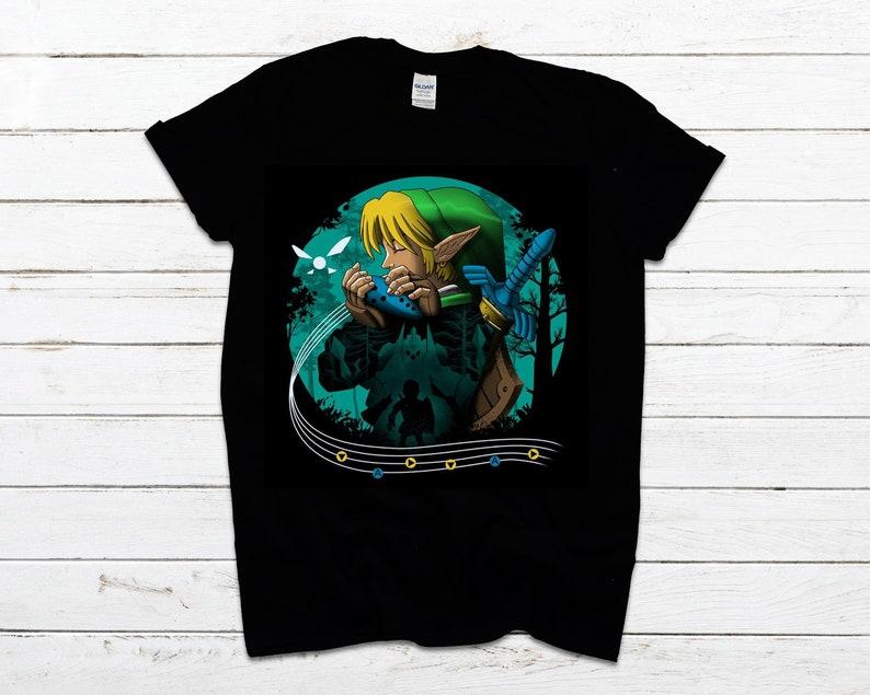 Top T-Shirt Tee Shirt Link The Legend of Zelda Ocarina of Time Men Women Kids Children 140