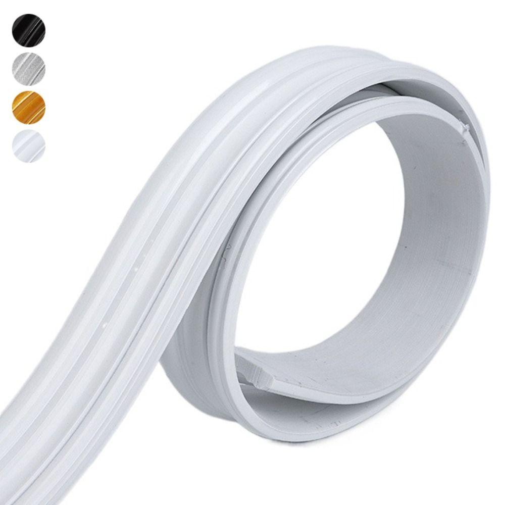 Peel and Stick Wall Base Self Adhesive Skirting Line Durable Molding Trim Strip  Wall Protection