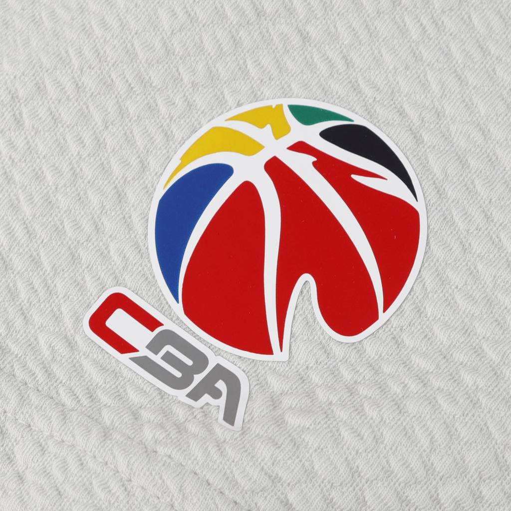 Li Ning CBA Summer Breathable Sweat-Absorbing Cotton Loose Basketball Training Shorts Unisex Shorts White-Birch-Gray AKSV833-2