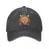 Poodle Dog Wearing Tiger Hat Baseball Cap Military Cap Man Wild Ball Hat Baseball Cap For Men WomenS