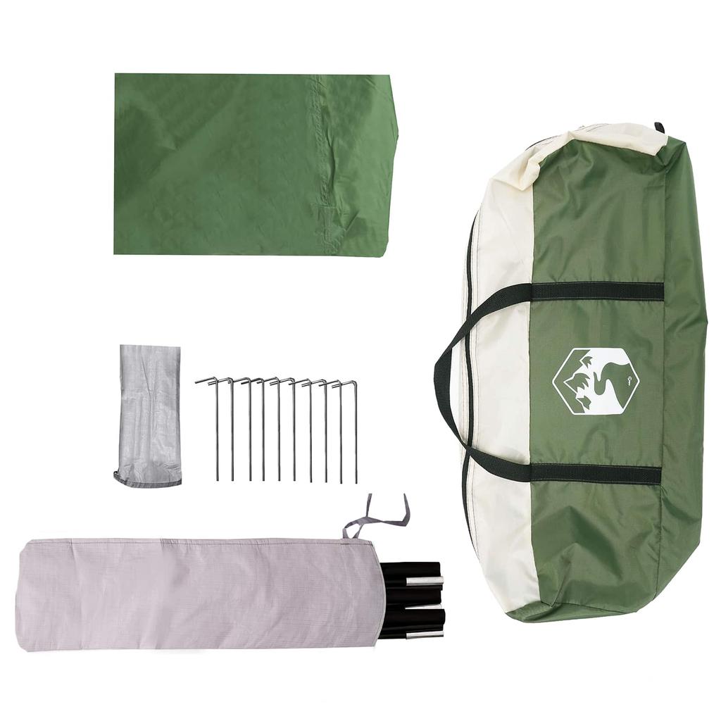 Rear Awnings Waterproof Green 405 X 280 X 220 Cm