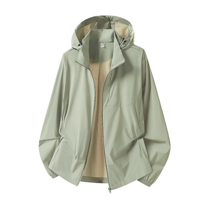 Nylon original yarn new ice silk cool jacket women's sunscreen clothing summer UV protection breathable sunscreen clothing men