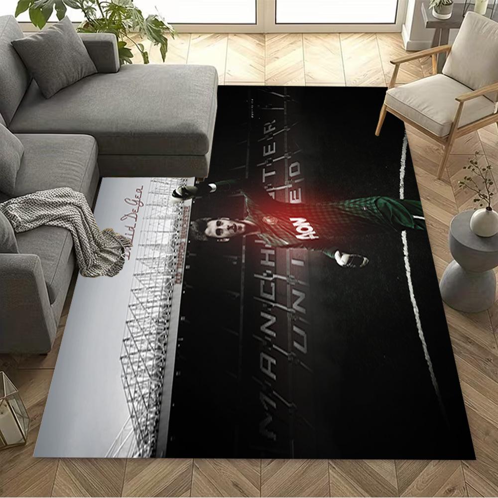 Soccer Player Action Area Rug Perfect for Balcony Hallway Playrooms Dining Room Antislip Carpet Office home decor Spiritual Gift
