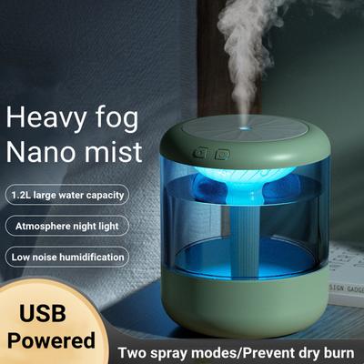 1200 ml Große Kapazität Hause Luftbefeuchter USB Ätherisches Öl Diffusor Mit Led-lampe Ultraschall Aromatherapie Nebel Maker Fogger