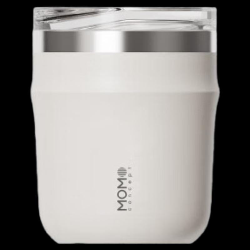 MOMOCONCEPT Pure White Kona 370ml Insulated Coffee Mug