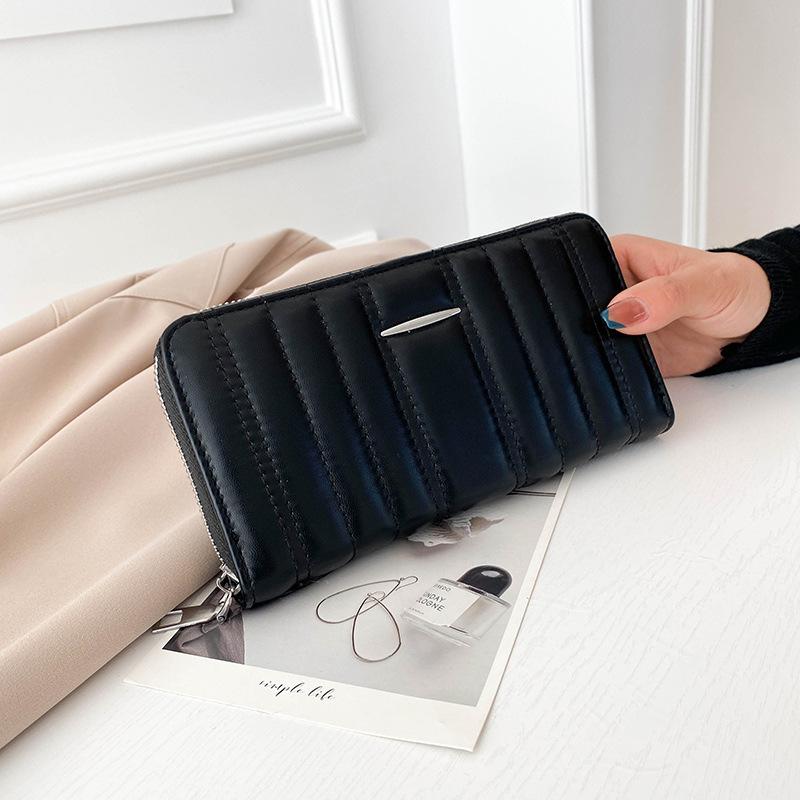 

Новая сумка 2024 года, весенняя повседневная новая женская сумка-клатч из искусственной кожи, многоцелевой модный кошелек для выхода в свет чёрный