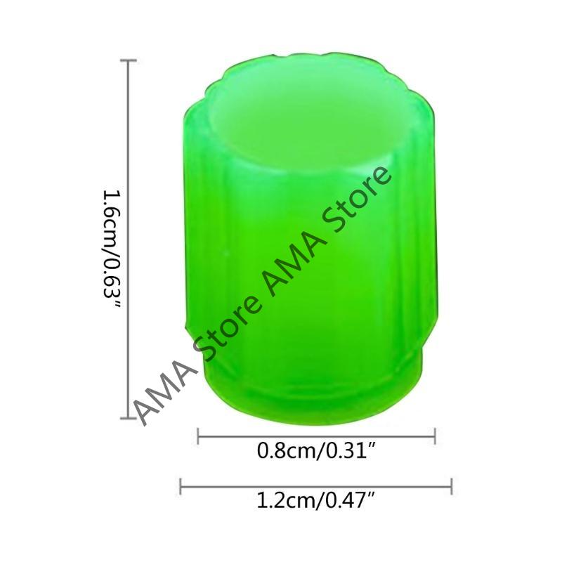 20PCS Luminous Car Tire Valve Cap Fluorescent Night Glowing Decor Motorcycle Bike Wheel Nozzle Dustproof Tyre Valve Stem Caps