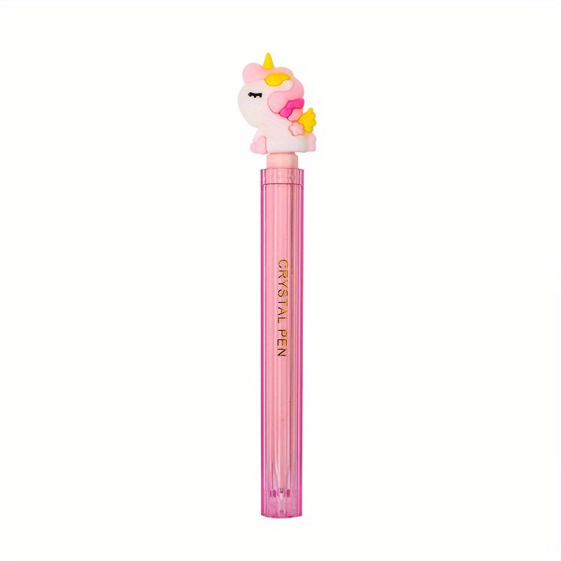 48 Stück 0,5 mm Einhorn Imitation Kristallform Neutralstift Cartoon Form Stift Hohes Aussehen Geschenkstift Kreative Schöne Schreibwaren Schulanfangssaison