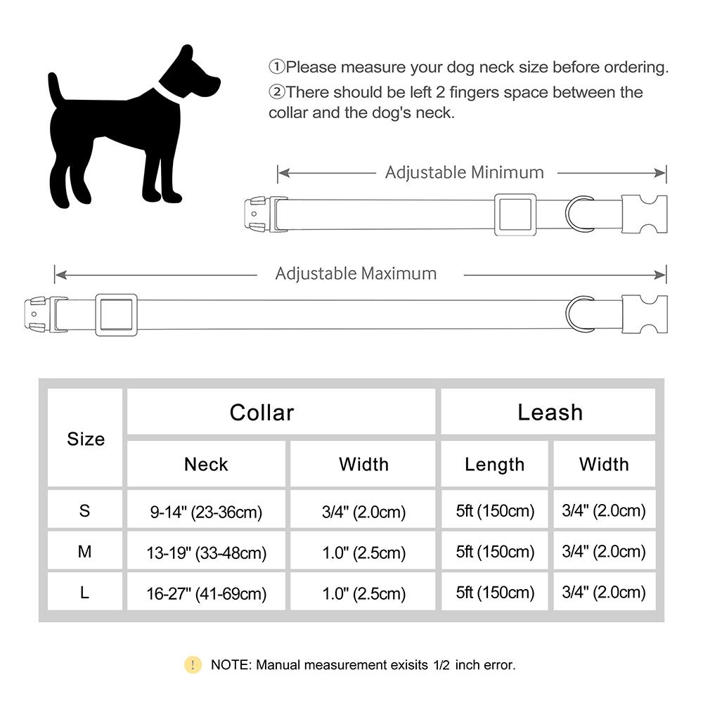 Custom Dog Collar Leash Set PU Leather Dog Collars Engraved Pet ID Necklace With Lead Rope Durable for Small Medium Large Dogs