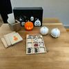 Halloween Wooden Board Game Rustic Halloween Party Tabletop Game with Pumpkins Bats Cats Ghosts for Adults Kids Party Favors