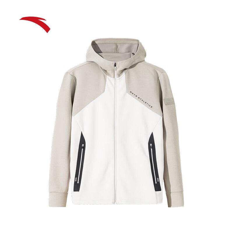 Anta Men s Winter Fleece-Lined Hooded Sports Jacket M