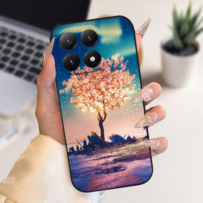 Pro Xiaomi 15T Pouzdro Stylová Malba Nárazuvzdorný Zadní Kryt Pro Xiaomi 15 T Kryt Telefonu Měkký TPU Silikonový Ochranný Kryt Proti Pádu