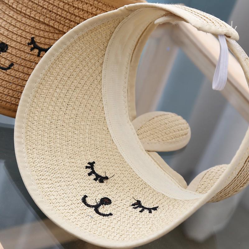 Children's Spring and Summer Sun Hat with Adorable Rabbit Ears - Cute, Cartoon Design for Boys and Girls, Offering UV Protection.
