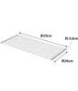 Yamazaki Folding Dish Drainer L White W26 x D58 x Plate Kitchen Rolls up for slim storage 7846 Approx. H0.8cm