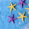 2 Pcs Mini Resin Starfish Ocean Decor Tiny Summer Starfish Figurine for Miniature DIY Crafts Fairy Garden Ornament Beach Party Home Decoration