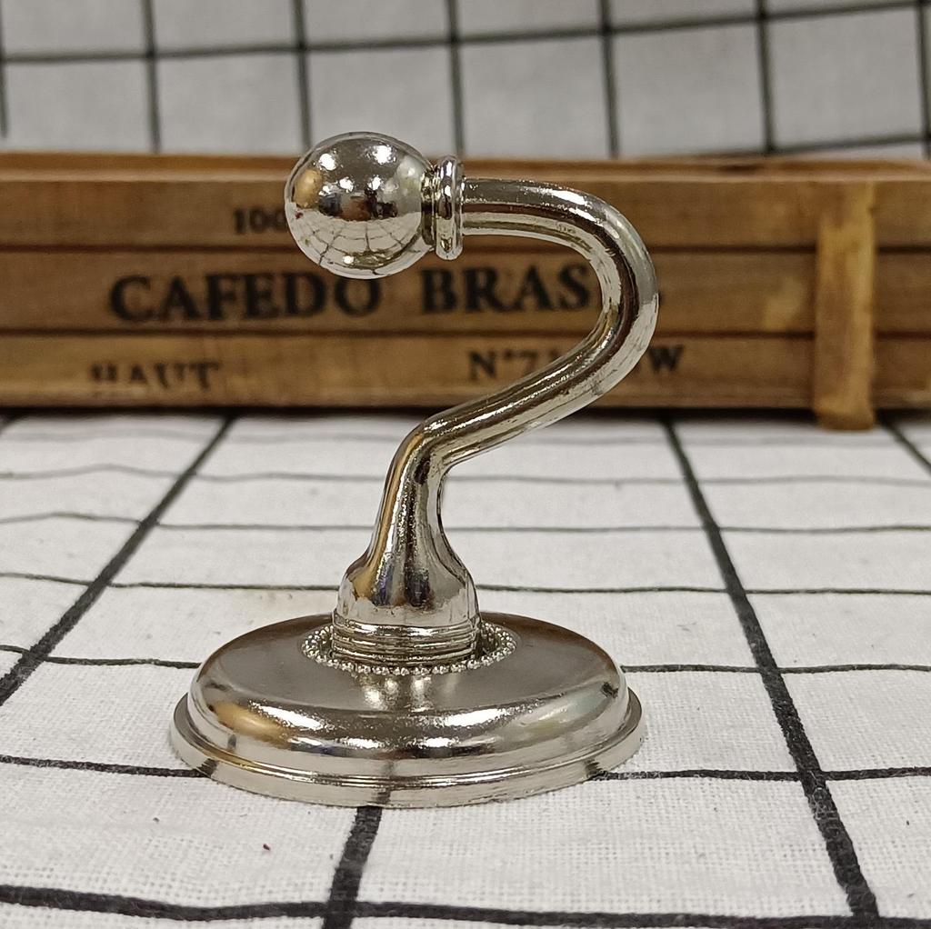 Modern Zinc Alloy Curtain Wall Hook With Screws For Home Office Decor