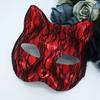 Elegant Cats Face Lace Snake Pattern Mask Costume Mask For Masquerades Ball Halloween Party And Cosplay