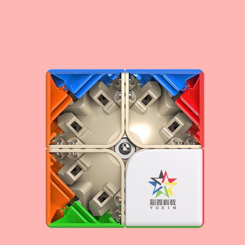 Розвиваюча іграшка Yu Xin Magic Cube 2x2 без наклейок. Магнітний гладкий швидкісний куб