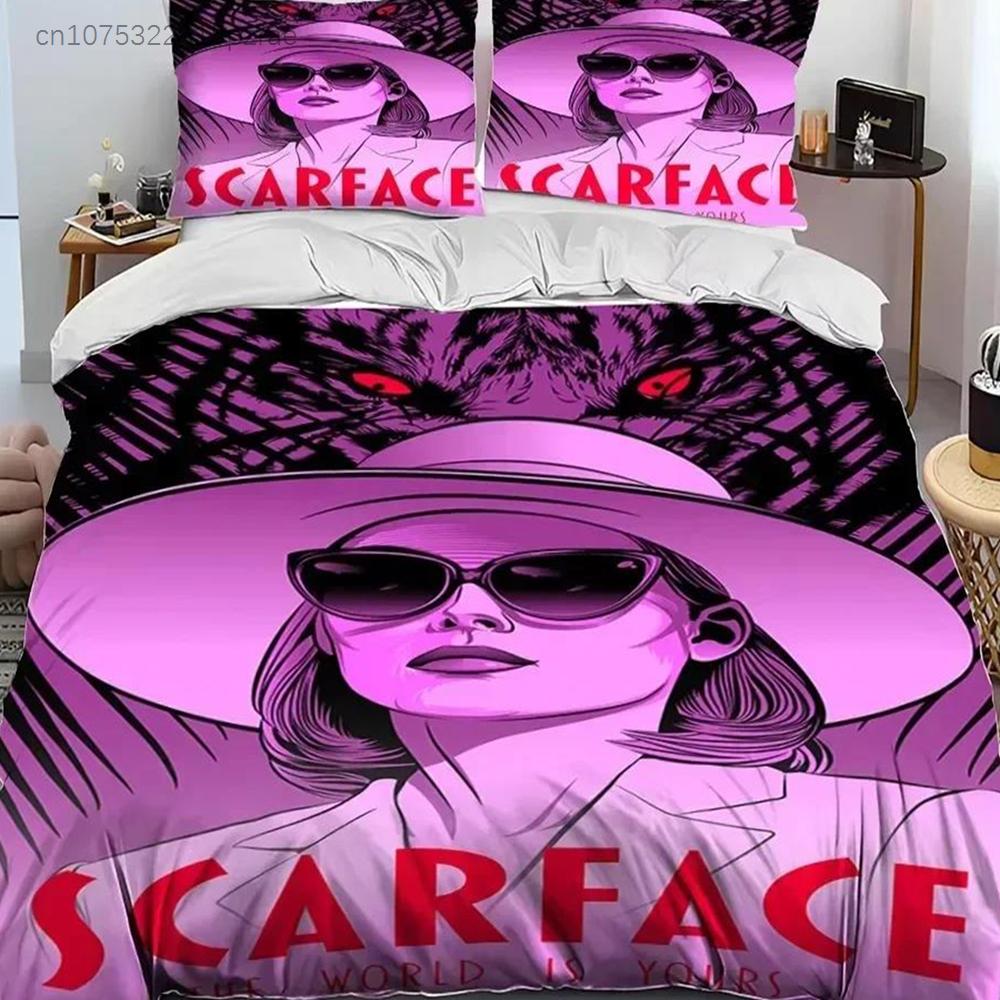New 3D Print Movie Scarface Tony Bedding Set Bedroom Soft Modern Bedspreads Comefortable Duvet Cover Quilt Cover And Pillowcase