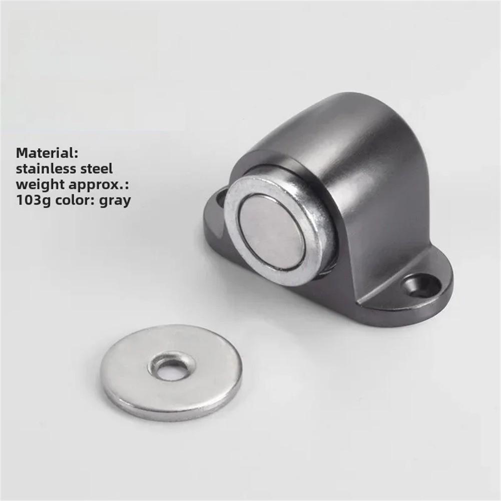 Магнитный Дверной Стопор Нержавеющая Сталь Дверной Стопор Присоска Стопор Ворот серый