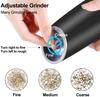 1/2Pcs Gravity Electric Salt and Pepper Grinder Set, Battery Powered Pepper Mill Adjustable Coarseness Salt Shakers Kitchen Gadgets Gifts