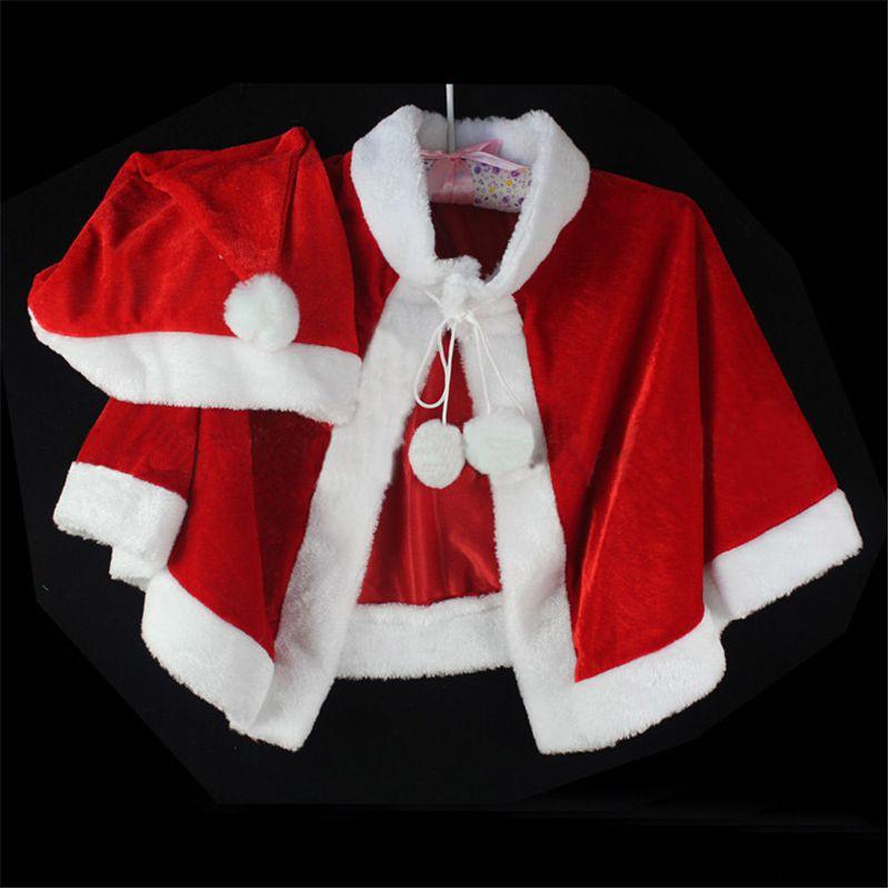 Элегантный женский костюм Делюкс Миссис Клаус для рождественских праздников Cloak+Hat