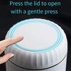 Office & Study Desktop Trash Can, Mini Plastic Press-Type with Lid, Odor-Resistant Home Storage Bin for Living Room & Coffee Tab