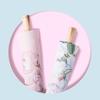 Automatic Black Glue Peony Sun & Rain Umbrella - Double-Layer Anti-UV, Oil Painting Design
