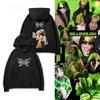 Felpa con cappuccio calda di Billie Eilish per uomo e donna, un outfit casual e versatile in pile in stile americano per l'autunno e l'inverno