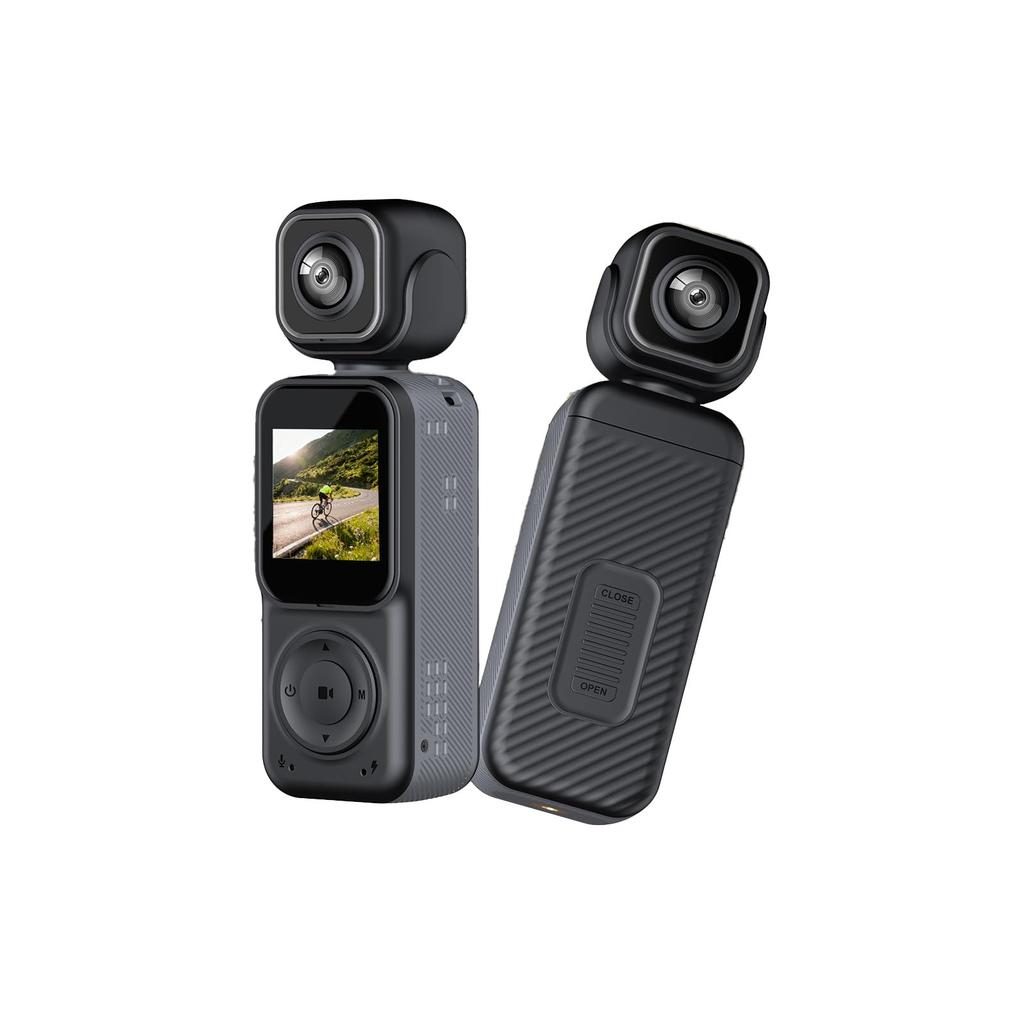 4K Action Vlog Compact Dual Front Pocket Rear True Image Compact Camera 135 Minutes of Continuous Ideal for and Easy Japanese Instruction Manual