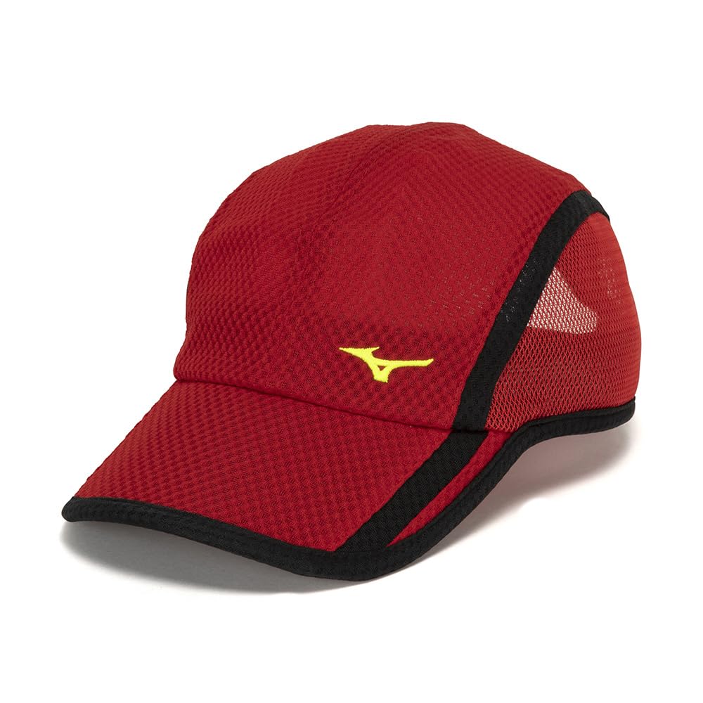 Mizuno Fitted Tennis Radiant One Size Fits Most Cap, Unisex, 62JWB002, Red,