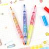 Double-Ended Two-Color Glitter Marker Pens for Kids' Hand Painting - Thick Soft Tips