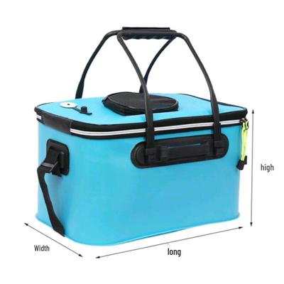 Brangdy Portable Live Fish Fishing Bucket with Shoulder Strap