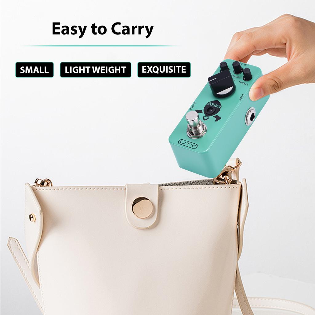 Lity Booster Guitar Pedal Mini Booster Effects Pedal Pure Clean Mini Boost for Electric Guitar